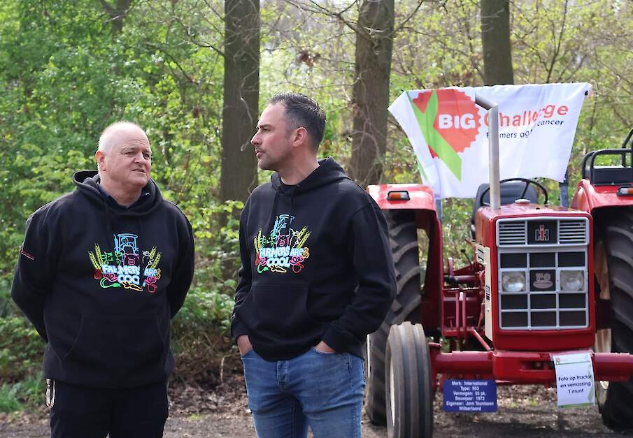 Marc Oudenhoven, gedeputeerde landbouw provincie Noord-Brabant, doet ook mee met BIG Challenge, rechts Maarten Robben.
