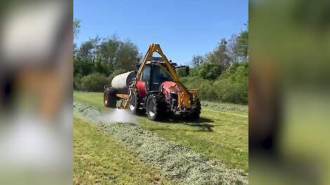 Loonbedrijf Bulten rijdt water uit over een zwad