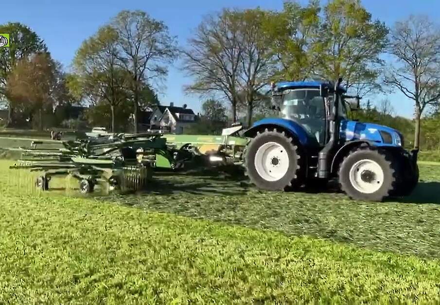 Nieuwe Krone SW TC 1250 bij Melkveehouderij van den Hurk