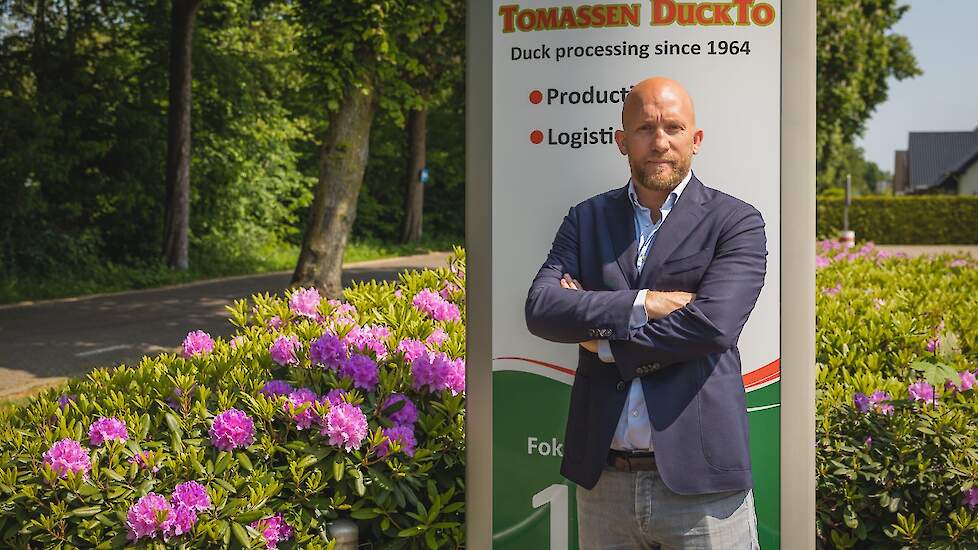 Adjunct directeur Jeroen IJzerman van eendenslachterij Tomassen Duck-To in Ermelo (GD).