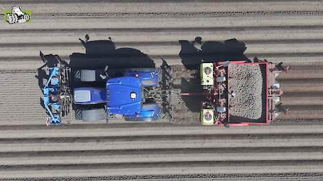 Aardappelen poten met Loonbedrijf Hindriks New Holland en Grimme