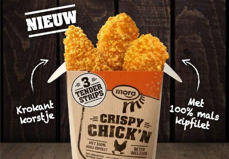 Crispy Chick is een van de producten gemaakt van uitgelegde vleeskuikenmoederdieren