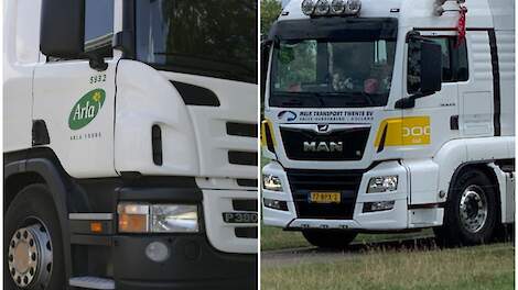 Logo's van Arla Foods en DMK Group