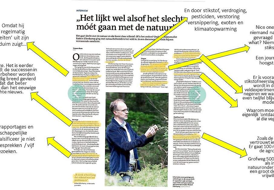 Bewerking door SoortenNL van interviewpagina in Reformatorisch Dagblad