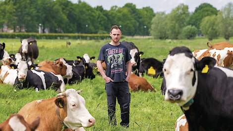 Ron van Zandbrink zegt dat gezonde koeien vanzelf voldoende melk produceren.