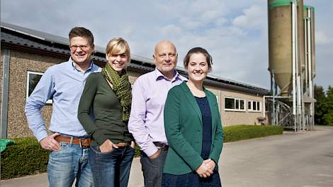 Het team KRKA Benelux (v.l.n.r.): Hanno Dijkhorst, Isabelle De Smet, Peter Cuypers en Delphine Françoys.