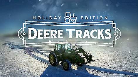 DeereTracks | Christmas Edition - FARMER CREATES AMAZING SNOW ART WITH TRACTOR & DRONE