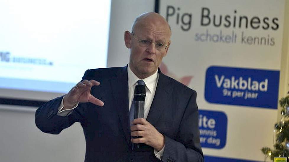 Uri Rosenthal in december 2015 tijdens de jaarspecial van Pig Business in Nederweert-Eind.