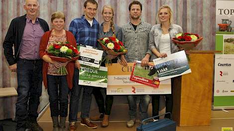 V.l.n.r: Ten Dam, Van Noord en Veron.