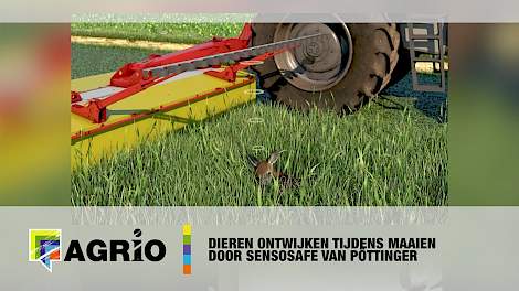 Sensosafe van Pöttinger - Dieren ontwijken tijdens het maaien #Agritechnica 2017