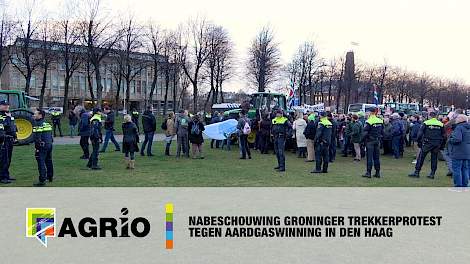 Nabeschouwing Groninger trekkerprotest tegen aardgaswinning in Den Haag