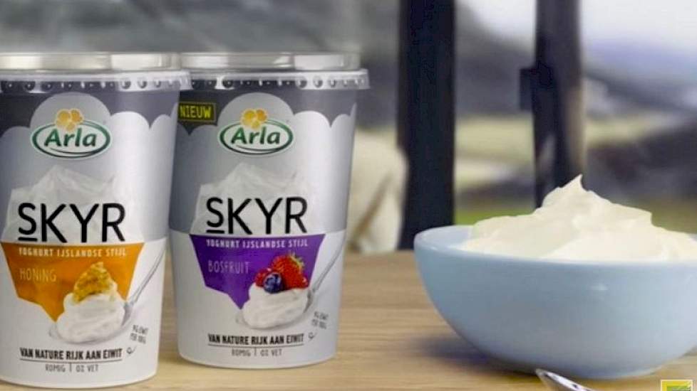 De omzet van Arla's skyr groeide in volume met 53 procent, over 2017.