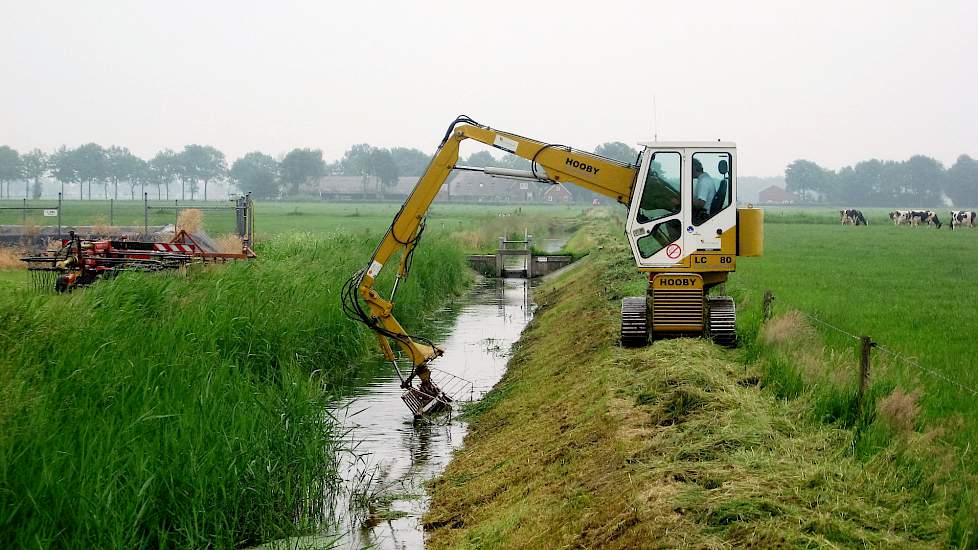 Slootkanten maaien.